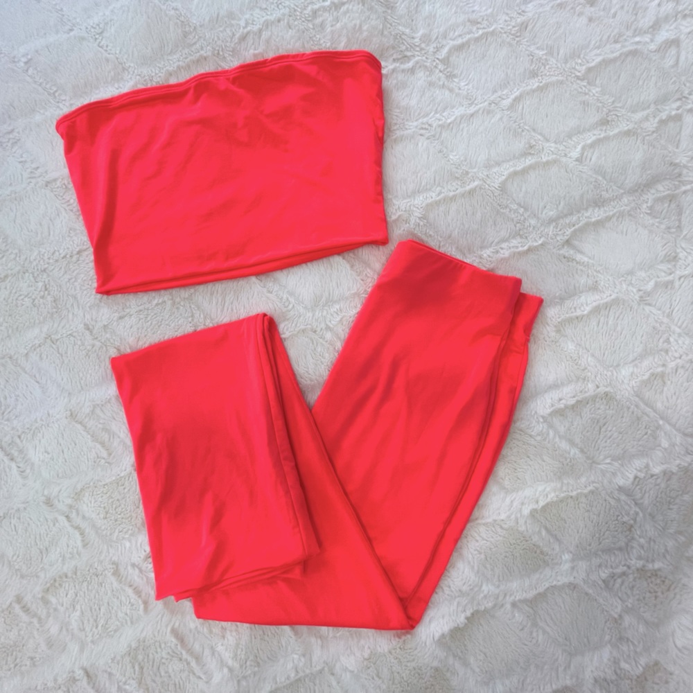 Hot pink skirt set